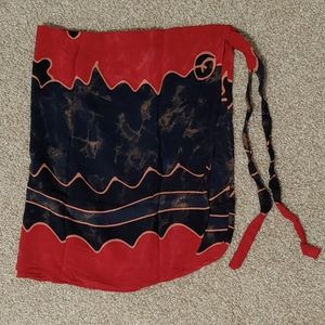 Red and black sarong